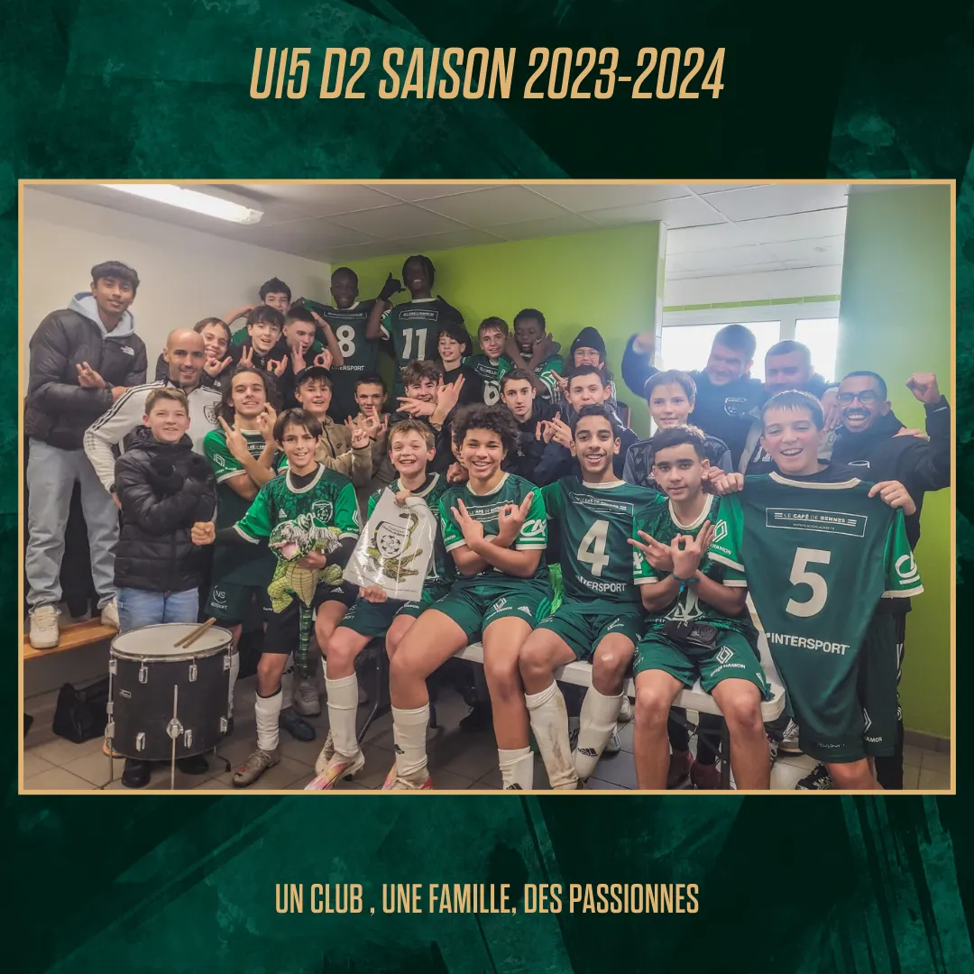 Nos U15 D2 finissent la première phase invaincu.